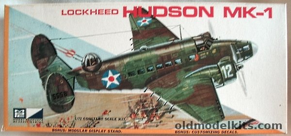 MPC 1/72 Lockheed Hudson Mk.1, 1104-100 plastic model kit